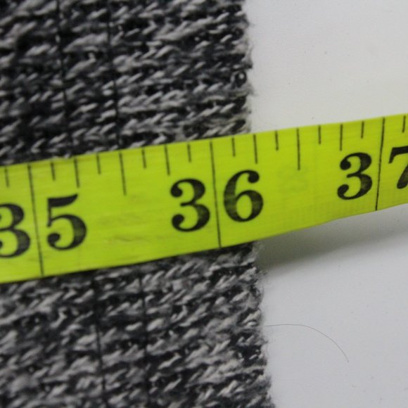 Ozoc Women's Casual Solid Gray Hooded Open Front Knit Cardigan Size 38 - Picture 7 of 7